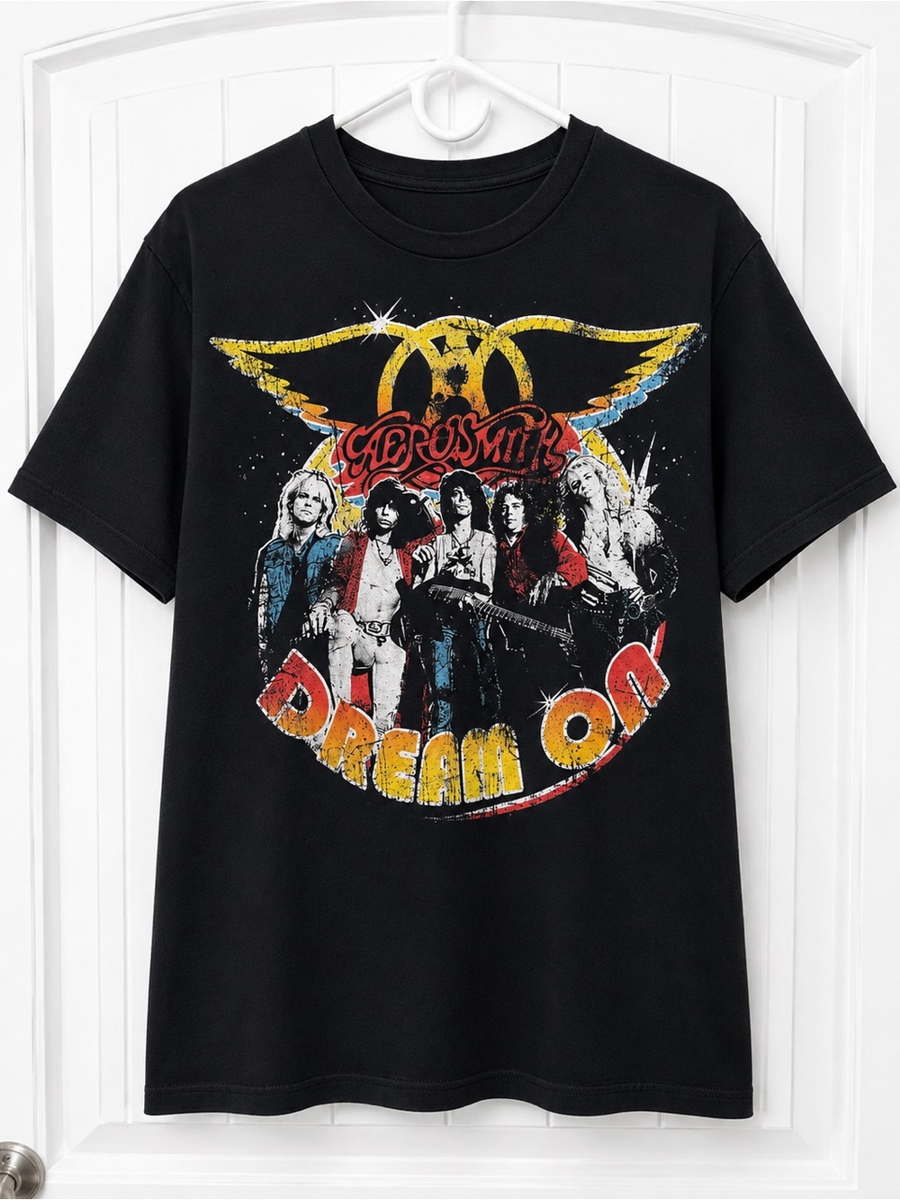 Aerosmith Dream On Graphic Band Tee Size Large